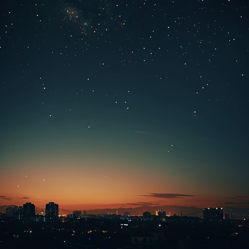 This track is an invitation to reflect under a night sky, blending the gentle rhythms of swing with deep, introspective harmonies that invite the listener to ponder life's quiet moments. An underlying smooth rhythm carries thoughtful melodies that echo the peacefulness of a stargazing session, perfect for evening reflections or soft background music at a quiet gathering.