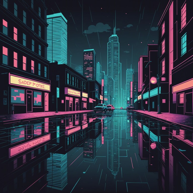 This track encapsulates the gritty essence of urban nightlife through a powerful blend of menacing beats and ambient synth effects, portraying the vibrant yet ominous atmosphere of city streets after dark. The persistent grime beats interwoven with striking synth leads create a soundscape that is both energetic and foreboding, ideal for conveying tales of the city's underbelly.