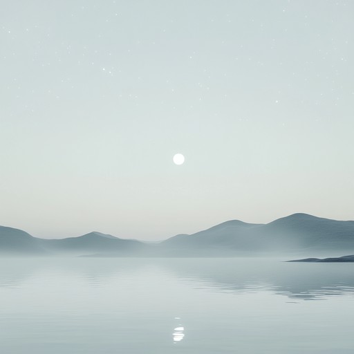 Transporting the listener to a realm where the night whispers in melodic flows, moon's gentle caress serves as an alternative expression of night's tranquil beauty, using sparse arrangements and a delicate touch of harp to create a calming soundscape that is both soothing and introspective.