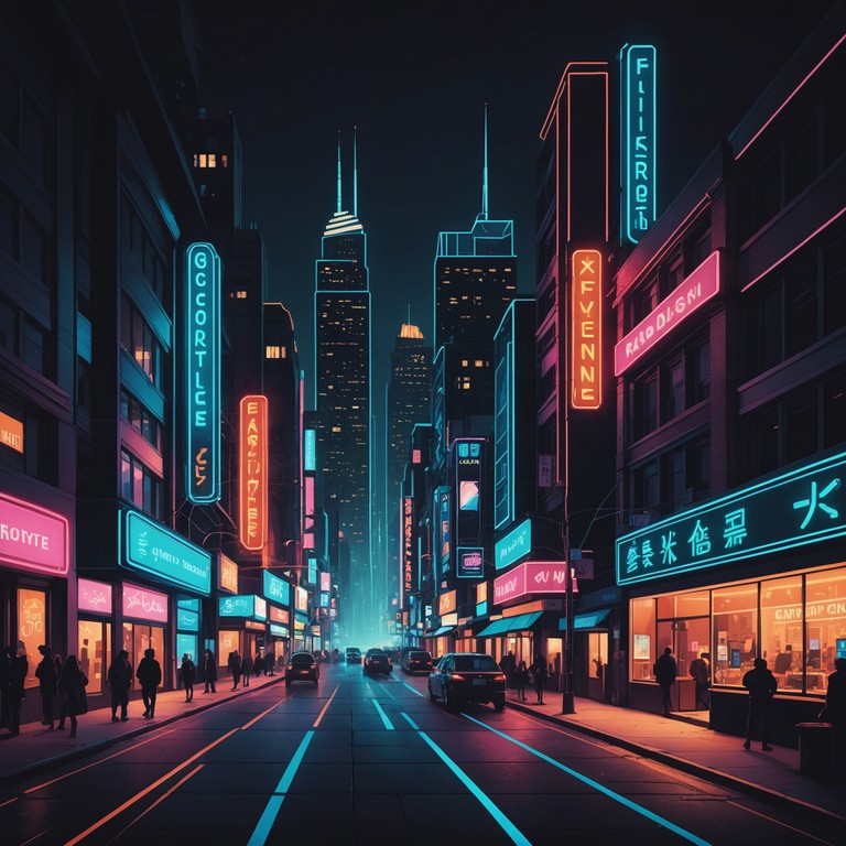 Immerse yourself in the dazzling atmosphere of an energetic 1980s dancefloor. This music brings back the feel of neon lights and playful nights with a strong, groove heavy bass that puts you right in the heart of city life.