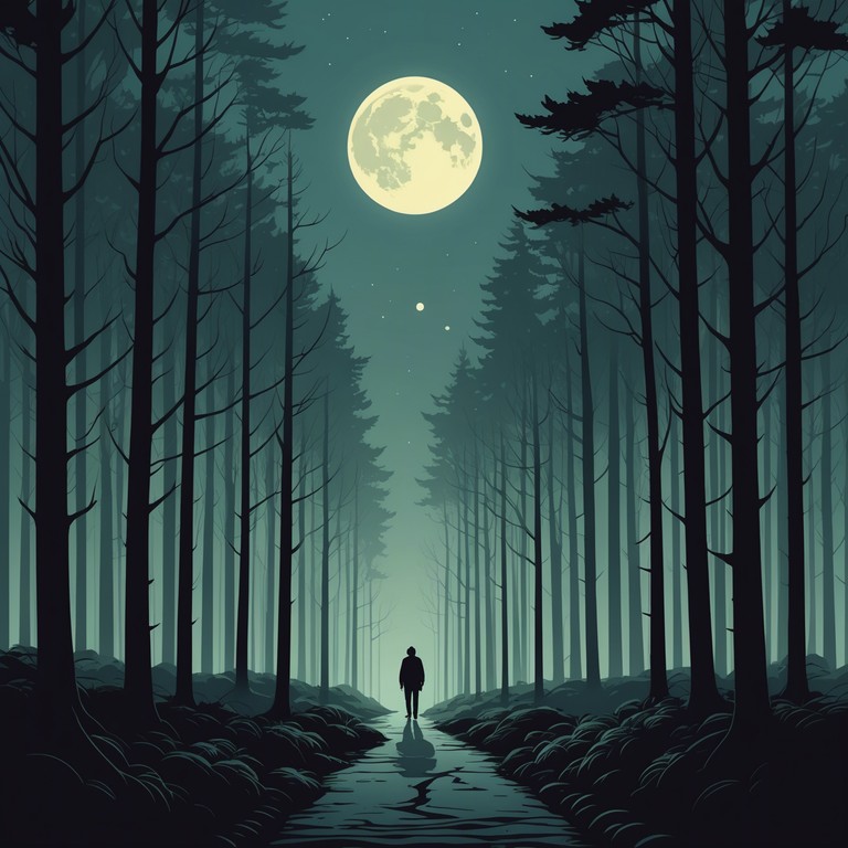 A dark, atmospheric track where suspense builds as shadows lengthen and whispers fill the air. The music captures the tension of an unseen presence slowly creeping closer in the still of the night. A lone violin plays a haunting melody that twists and turns like the shadows themselves, suggesting danger lurking just out of sight.