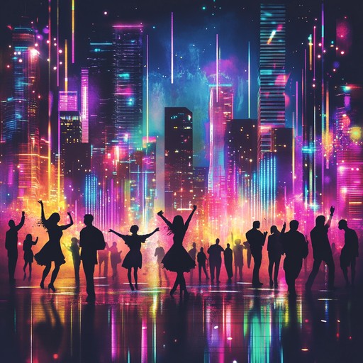 An uplifting instrumental synthpop track that combines infectious melodies with energetic beats, evoking the feeling of dancing through a vibrant city lit up by neon lights. The song captures the essence of joy and excitement, blending nostalgic 80s synth sounds with modern production to create a fresh and exhilarating experience.