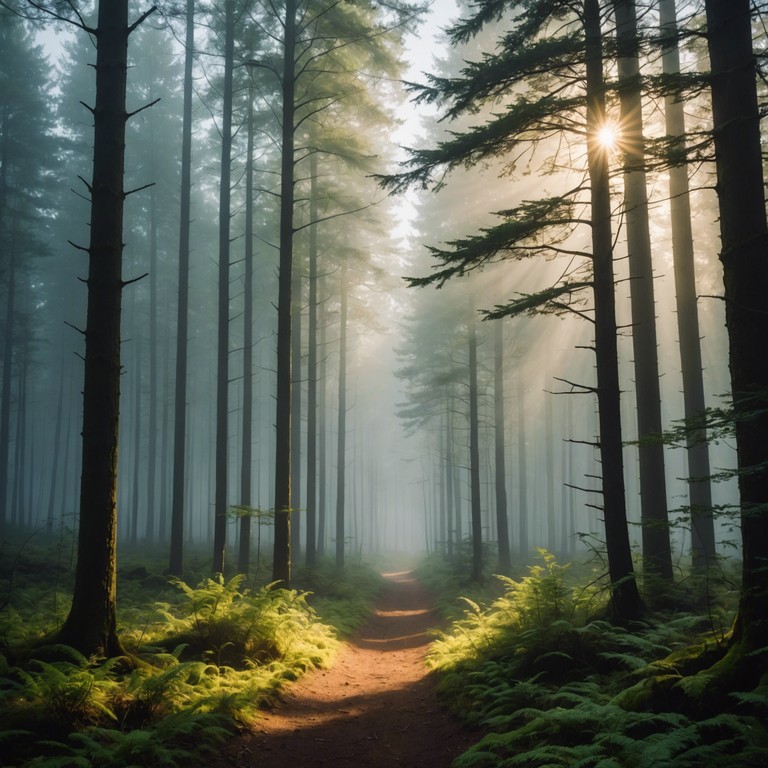 An ambient track where each strum of the harp feels like a step deeper into the heart of an untouched forest, where the canopy's hush and the rustle of fallen leaves create a delicate, enchanting soundscape.