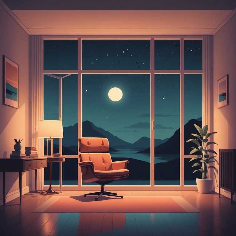 Whispers of serene nights immerses listeners in a calming atmosphere through delicate lofi beats framed by soft, transcendent motifs, ideal for evening relaxation or deep focus sessions.