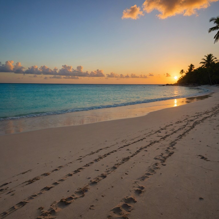 This instrumental reggae track evokes the juxtaposition of a serene caribbean sunset contrasted with underlying tones of suspense and uncertainty. The music captures the feel of shadows slowly casting over an island as evening approaches, hinting at secrets hidden in the twilight.