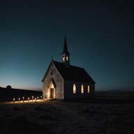 eerie gospel music in haunted chapel setting