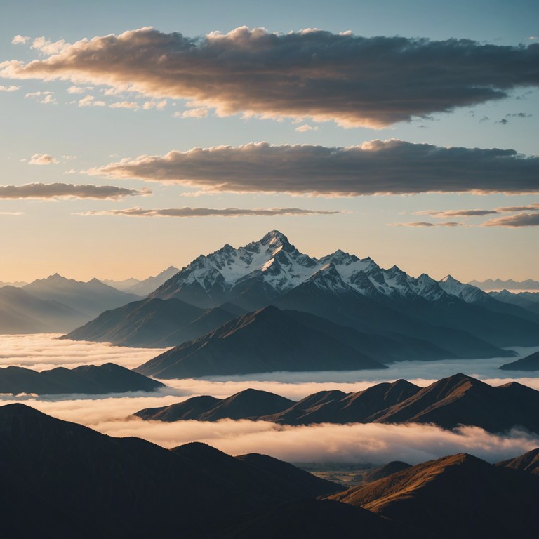 Imagine an orchestra playing at the break of dawn atop a high mountain, the music swelling with each ray of sunrise, symbolizing triumph and new beginnings. This piece starts with a soft string ensemble that builds into a full orchestral crescendo, capturing the essence of a victorious battle and heroic deeds. Themes of bravery and overcoming adversity are prevalent, interspersed with moments of poignant reflection.