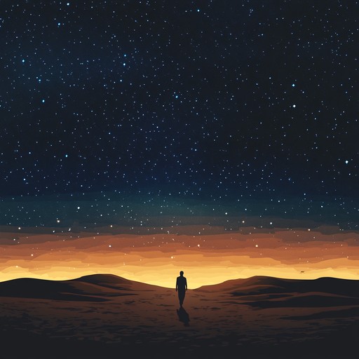 A haunting instrumental piece that weaves traditional middle eastern melodies with modern ambient textures, inviting listeners on a contemplative journey through vast deserts and ancient cities.