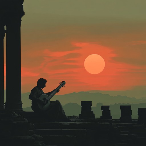 A musical journey that transports listeners to ancient times with evocative sitar melodies and ethereal soundscapes reflecting deep cultural roots and lost memories