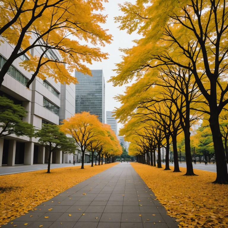 Drawing inspiration from the tranquil yet bustling atmosphere of tokyo in autumn, this track blends natural sounds with urban tranquility to create an immersive audio environment that captures the essence of japan's dynamic contrasts. The piece combines traditional instruments with modern overtones to depict a city that’s alive and vibrant yet enveloped in the peaceful fall of autumn leaves.