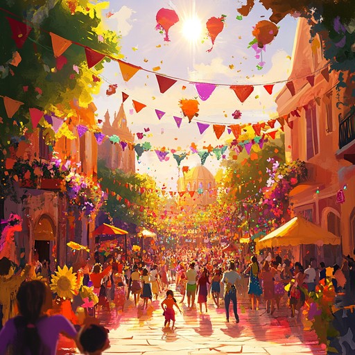 An invigorating hip hop instrumental with lively rhythms, cheerful melodies, and vibrant beats. This track radiates the essence of a sunny day at a summer festival, adorned with playful synth lines, groovy bass, and infectious drum patterns, making listeners feel upbeat and joyful.