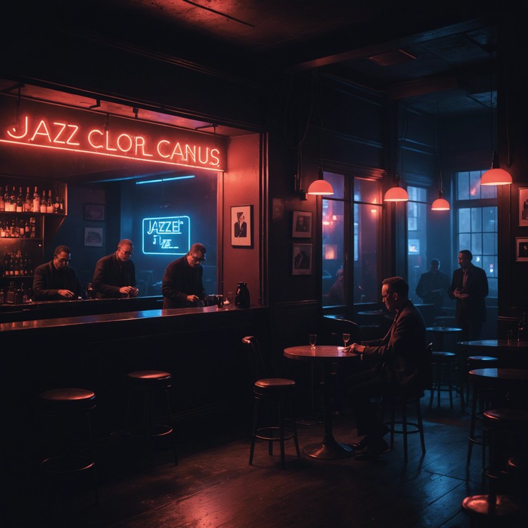 Imagine the excitement of a thrilling chase scene through foggy london streets intertwined with the smooth sophistication of a late night jazz club. This track uses striking bass lines and intricate drum patterns typical of uk jack swing, layered with smooth, jazzy saxophone solos that provide a sophisticated yet heart pounding listening experience.