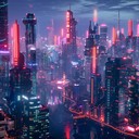 energetic beats with shimmering futuristic synth melodies