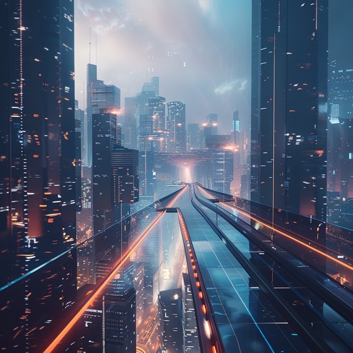 Melding intricate synthetic beats and textures, this track captures the confident, futuristic vibe of an urban setting. Pulsing rhythms merge with melodic elements, crafting an energetic soundscape epitomizing ambition and progress.