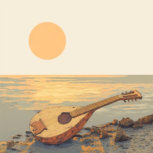 Instrumental lute piece reflecting troubadour traditions and calming waters.