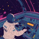 groovy instrumental with funky beats and futuristic soundscapes