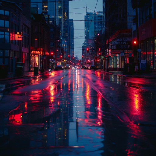 A slow tempo, atmospheric grime track blending laid back beats and mesmerizing synths, crafted to capture the essence of a serene urban nightfall, with haunting soundscapes and mellow drops.