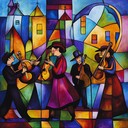 bright klezmer piece brimming with energy and joyous spirit.