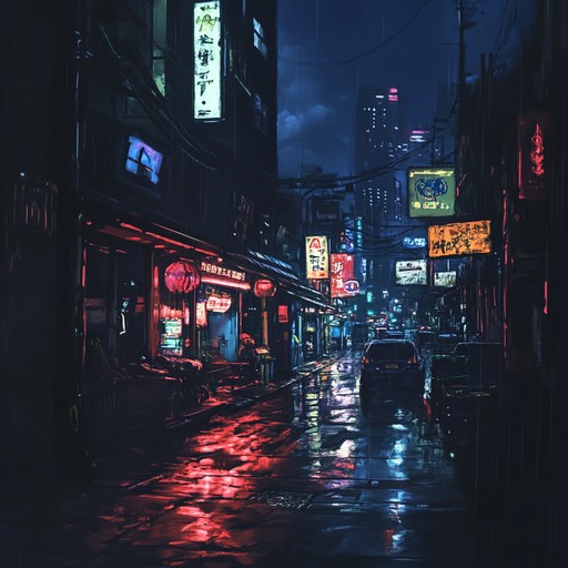 Transport to a vibrant night in tokyo, blending city sounds with contemporary jpop's energetic rhythms and melodic charm. The streets hum with life as synthesized beats create a rhythmic pulse, capturing the essence of urban exuberance and modern culture.