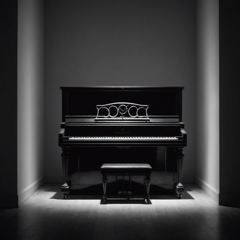 A single piano weaves through intricate emotions of an artist backstage, articulating the silent discourse between public masks and private truths. An exploration of the delicate balance between the seen and unseen life of a performer.