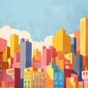 upbeat trap beat with joyous synth melodies throughout