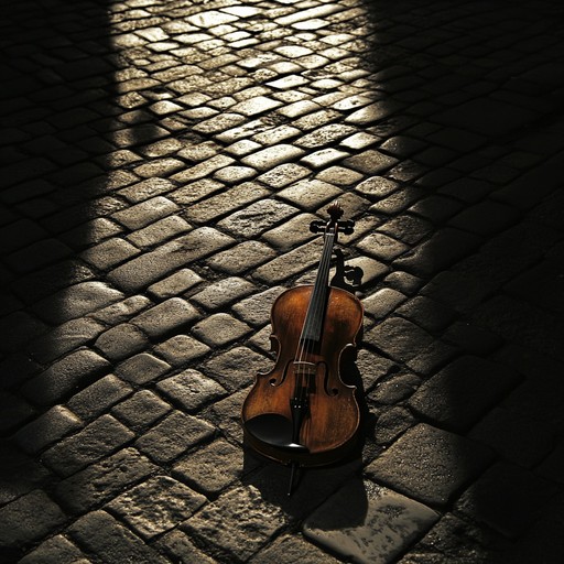 An intense instrumental blending klezmer scales with dark tones to create a haunting atmosphere reminiscent of eerie nightfall over an old village.