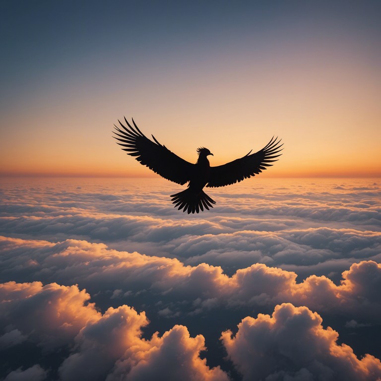 This track serves as a musical metaphor for overcoming challenges and soaring to new heights. Blending electrifying guitar riffs with grand orchestral sweeps, it encapsulates the feeling of a triumphant new beginning.