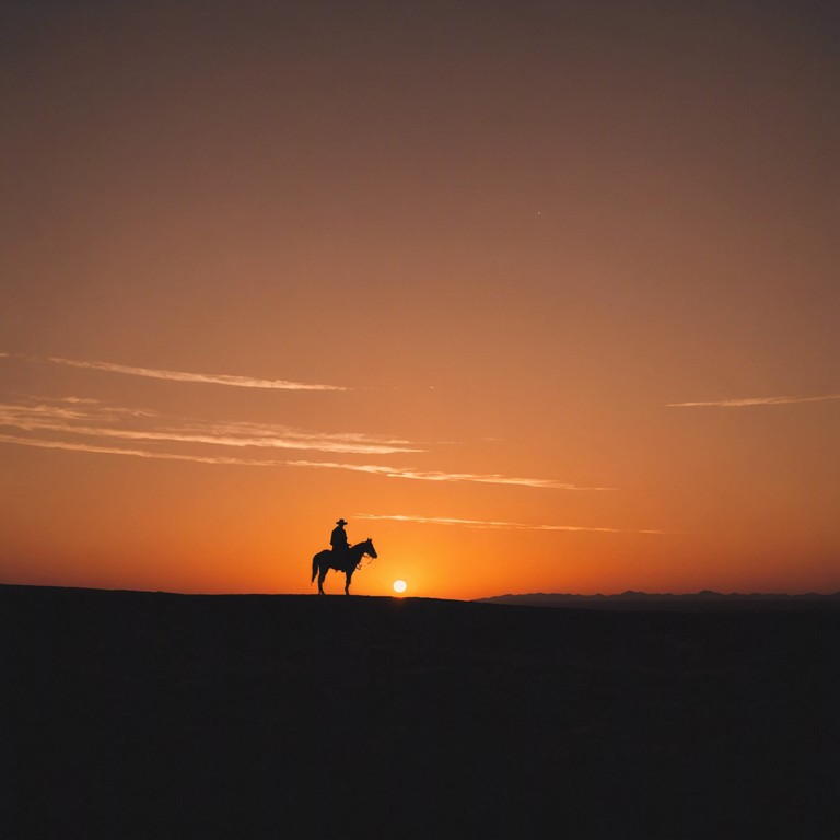 Imagine a gritty, sun scorched landscape where tension hangs palpably in the air. The music sets the scene for an imminent duel, with each note building anticipation and underlining the gravity of the moment. The use of a solitary electric guitar weaves a narrative of challenge, fate, and resolve.