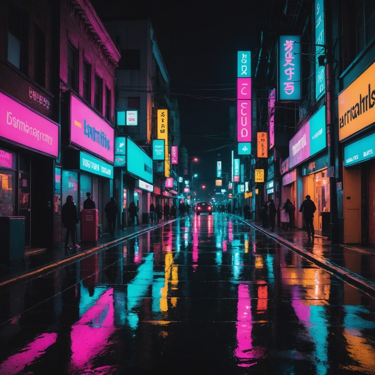 Imagine a bustling cityscape at night, where the glowing neon lights cast vibrant reflections on rain slick streets. A compelling blend of funky bass lines and subtle electronic elements creates an atmosphere of both excitement and mystery. The track combines traditional funk rhythms with modern ambient sounds, crafting an evocative soundtrack for the nocturnal explorer.