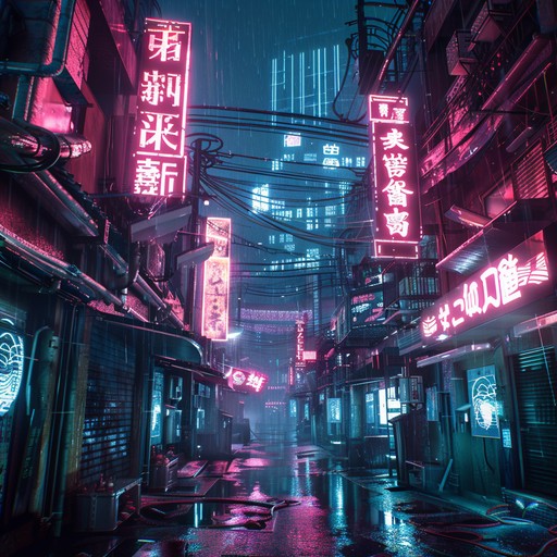 Immerse yourself in the gritty, rain-soaked streets of a dystopian metropolis, where towering skyscrapers adorned with neon signs pierce the night sky. The pulsating rhythm of electronic beats and haunting synthesizers paint a vivid picture of a world where technology and humanity intertwine in a dangerous dance.