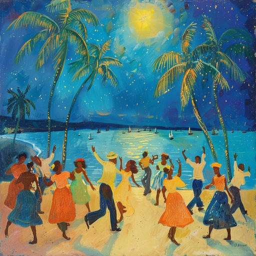 This lively salsa composition takes you straight to a caribbean night where the air is filled with festive energy and the rhythms of latin jazz. The vibrant trumpet leads the charge along with exuberant percussion, creating an atmosphere that is ripe for dancing and celebration. The spirited vibes and dynamic beats make this the perfect track to light up any dance floor with joy and passion.