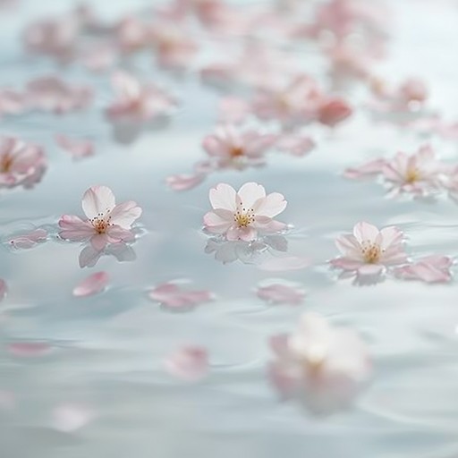 A serene instrumental piece blending traditional japanese koto with ambient soundscapes, evoking the tender emotions of fleeting moments beneath falling cherry blossoms.