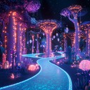 a journey with funky beats in an enchanted forest