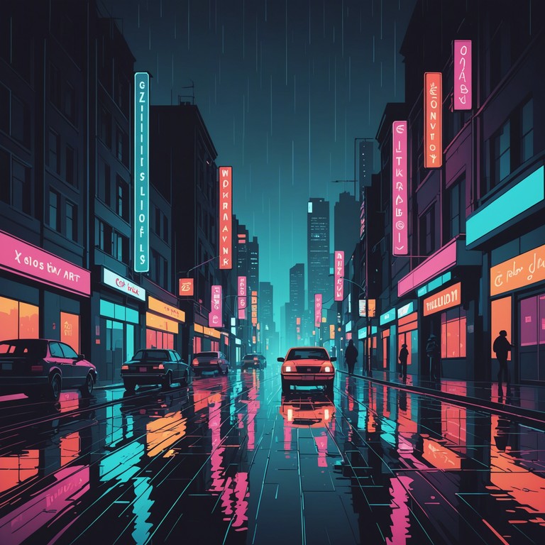 This track explores a deep, abstract world where ethereal idm melodies intertwine with the haunting reverberations of an electronic piano. The music reflects a journey through a rain drenched, neon lit cityscape in a future that is both entrancing and slightly dystopian. The layers of ambient synths set the stage for a contemplative and otherworldly auditory experience