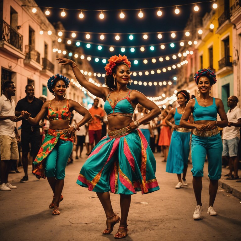 This track combines the sultry allure of salsa rhythms with the sophisticated nuances of jazz, creating an evocative journey through the streets of havana at the stroke of midnight. The powerful brass sections interplay with subtle percussion, leading the listener through intoxicating highs and smoky lows, reminiscent of a mysterious latin celebration under the stars.