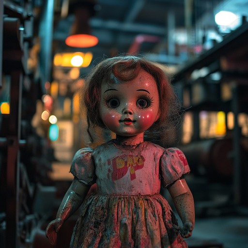 A haunting instrumental piece combining mechanical toy noises with glitchy electronic elements, creating an unsettling yet captivating soundscape reminiscent of forgotten childhood memories.