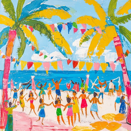 An upbeat and lively track with pulsating reggaeton beats, festive tropical influences, and buoyant melodies. Ideal for energetic gatherings and beach parties.