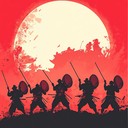 exotic military instrumental featuring powerful taiko drumming rhythms