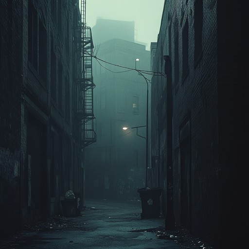 A haunting garage track filled with eerie guitar riffs, pulsating bass, and reverb soaked drums, creating an unsettling yet compelling urban ghost story narrative. The instrumentation evokes the sense of a desolate alleyway, where echoes of a bygone era still linger in the shadows, leaving listeners entranced and unsettled