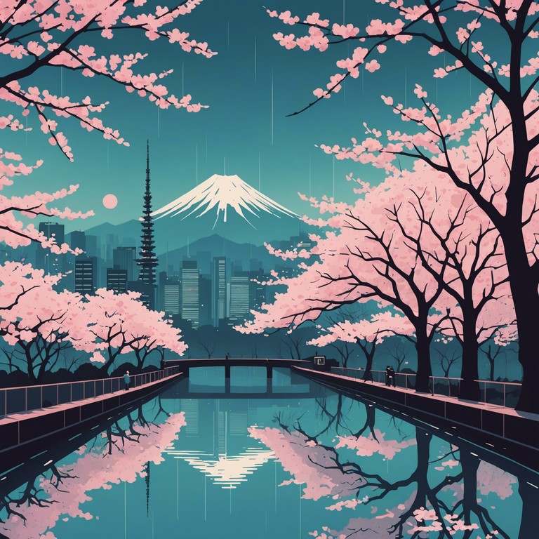 This track captures the essence of a serene, rainy spring day in tokyo during the 90s, resonating with soft blooming cherry blossoms and the tranquil urban landscape. The melody is infused with a nuanced reflection of past sentiments intertwined with the gentle permanence of changing seasons