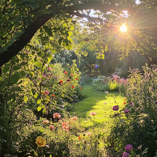 This cheerful easy listening track captures the essence of a sunny afternoon in a blooming garden. Gentle guitar strumming, accompanied by light percussion, creates a soothing and uplifting ambiance perfect for unwinding and enjoying a peaceful day outdoors. The melody is simple, bright, and effortlessly heartwarming, making it ideal for background music in various relaxing settings.