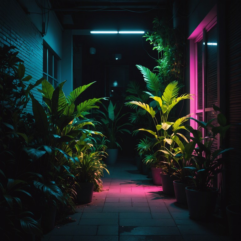 A vivid sound landscape that explores the intriguing blend of urban grime with lush, atmospheric ambience, creating a soundtrack for an imaginary jungle themed metropolitan setting