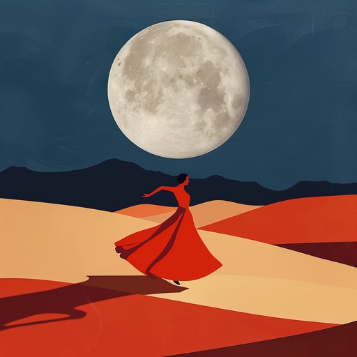 A mesmerizing instrumental fusing arabian oud and passionate flamenco guitar, invoking a moonlit desert journey. The oud’s haunting melodies intertwine with flamenco’s rhythmic passion, creating an evocative blend. Ideal for deep listening and cultural exploration.