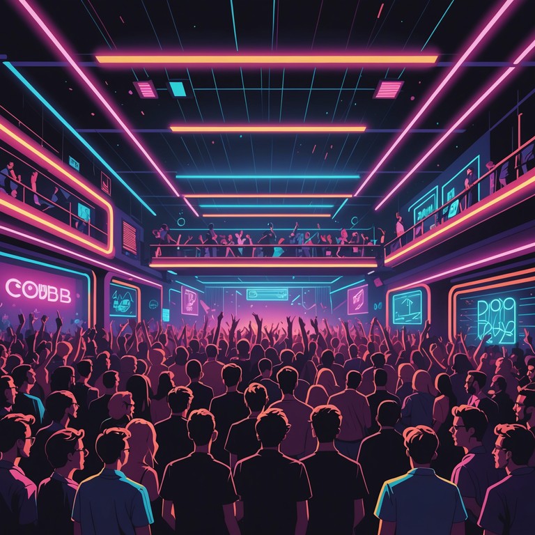 Imagine an adrenaline pumping soundscape perfect for high octane dance floors. The track features a compelling blend of dynamic synths punctuated by rhythmic drops, designed to invigorate the crowd with relentless energy throughout the night.