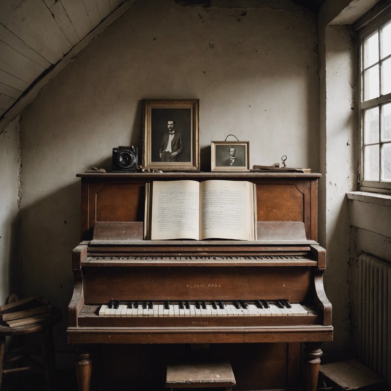 A theatrical piece that captures the essence of distant memories and the passage of time, utilizing soft piano tones to deliver a touching, reflective atmosphere. The composition switches pace occasionally to reflect different time periods of life, embodying a sense of nostalgia and deep contemplation.