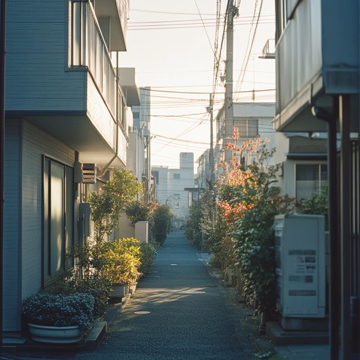 Crafted with soothing synths and gentle percussion, this ambient j pop track captures the warm hues and serene vibes of an evening glow in tokyo. It gently wraps listeners in a blanket of calm and tranquility.