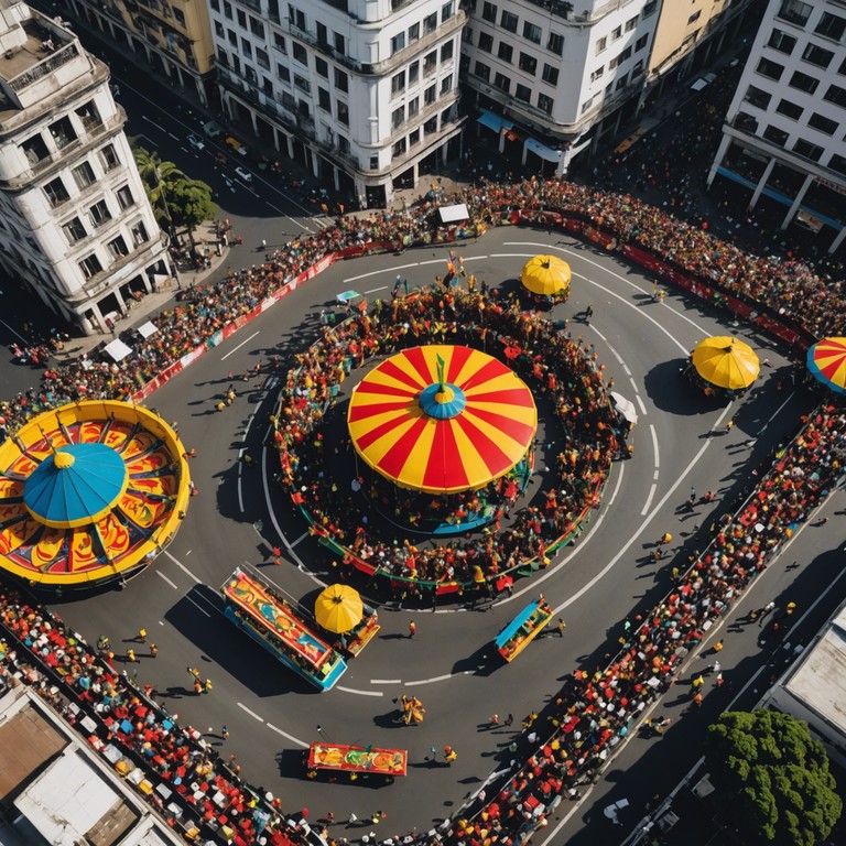 Capturing the essence of a dynamic carnival parade in rio, this track invites listeners into the heart of joyful festivity with every beat of the surdo drum. You can't help but dance along.