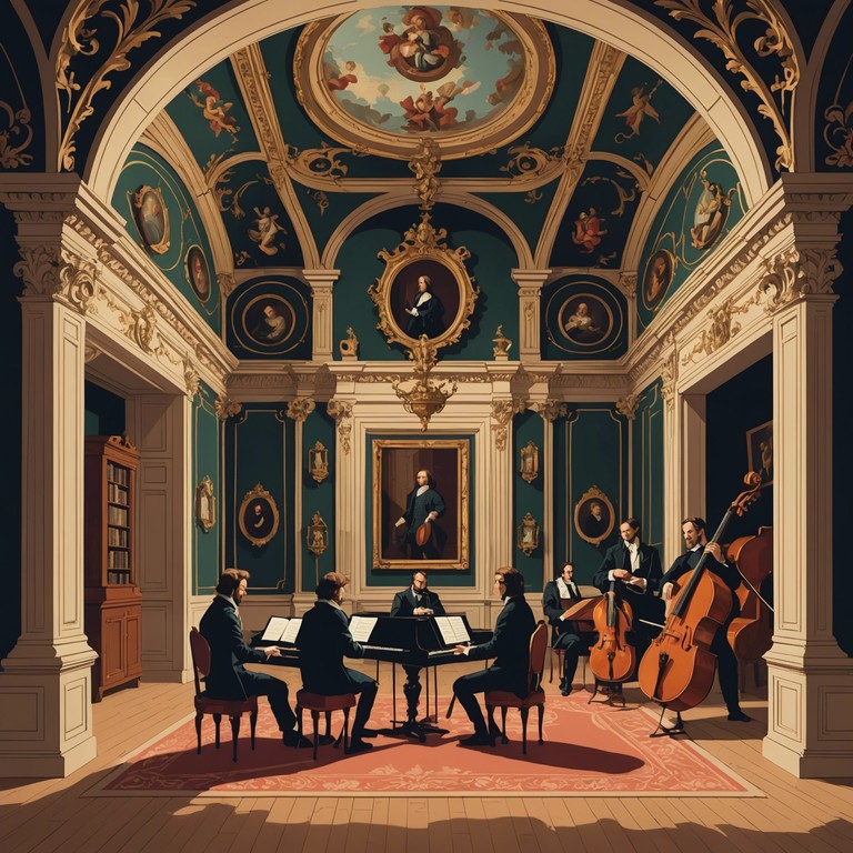 This track marries the ornate complexities of baroque chamber music with subtle modern inflections, offering a deeply engaging and reflective journey through time