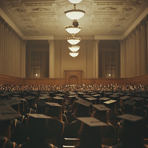 Evoking the ceremonial pomp and heartfelt emotions of a graduation day, this piece uses the stirring sounds of a trumpet to guide the listener through feelings of accomplishment and forward looking optimism. The music gradually builds, reflecting the journey of academic pursuit culminating in success.