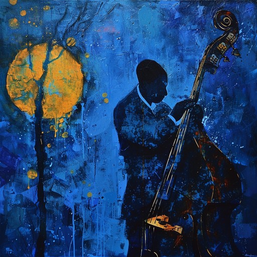 Imagine a laid-back, intimate jazz club at midnight, with soft lighting and the sultry sound of a saxophone carrying through the night air, creating an atmosphere of relaxation and timeless elegance.